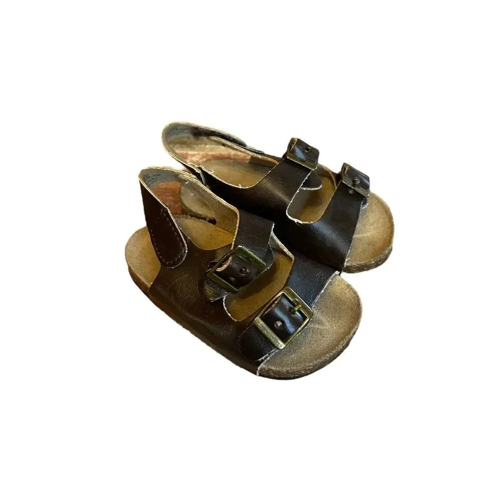 5 for $25🔥Old‎ Navy Brown Wedge Sandals Baby 6-12 Months